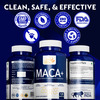 Fitness Veda Maca Root Capsules 120 Veggie Caps - Organic Maca Supplement For Men & Women