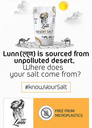 Lunn Combo Of Natural Fine Grain Desert Salt | Pack Of 5 (500 Gm Each)