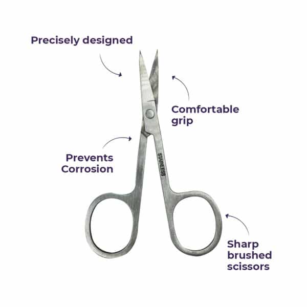 Sanfe Selfly Stainless Steel Cuticle Scissor|Rounded Tip Cuticle| 1 Piece