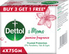 Dettol & Moms Bathing Soap Jasmine - 75Gm ( Buy 3 Get 1 )
