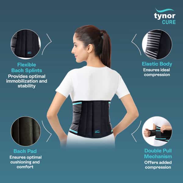 Tynor Lumbo Sacral Belt Black Small 1 Unit