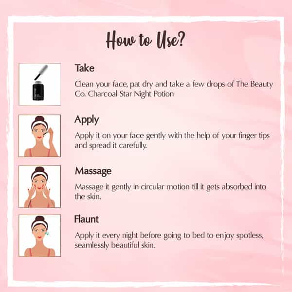 The Beauty Co. Charcoal Star Night Potion For Skin Nourishment (25Ml)