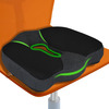 Trajectory Coccyx Seat Cushion - Advance Ergonomic Orthopedic Memory Foam Chair Cushions | Black