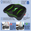 Trajectory Coccyx Seat Cushion - Advance Ergonomic Orthopedic Memory Foam Chair Cushions | Black
