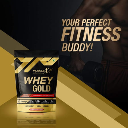 Musclexp Premium Muscle Building Combo|Whey Gold Pouch 1kg|Salmon Fish Oil 60 Softgels|Bcaa Pro 400g