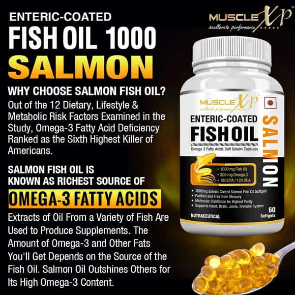 Musclexp Premium Muscle Building Combo|Whey Gold Pouch 1Kg|Salmon Fish Oil 60 Softgels|Bcaa Pro 400G