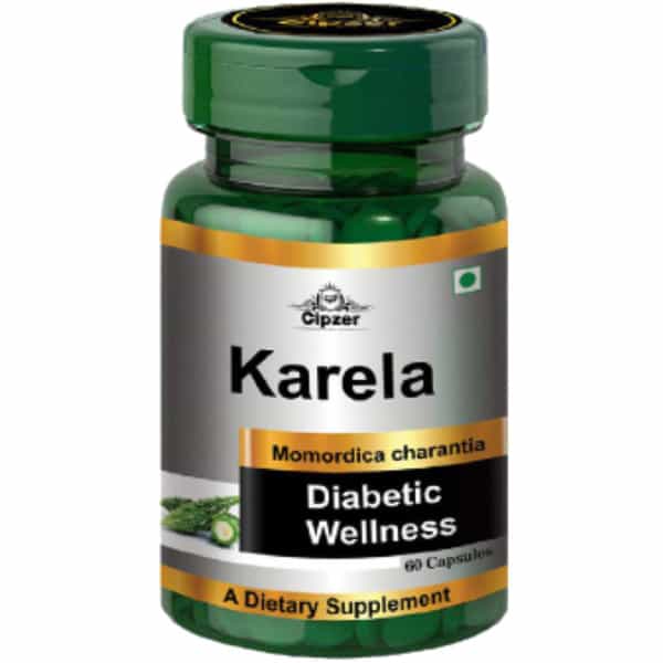 Cipzer Karela Capsule Maintain Normal Blood Glucose Metabolism & Regulate Sugar Levels 60 Capsules