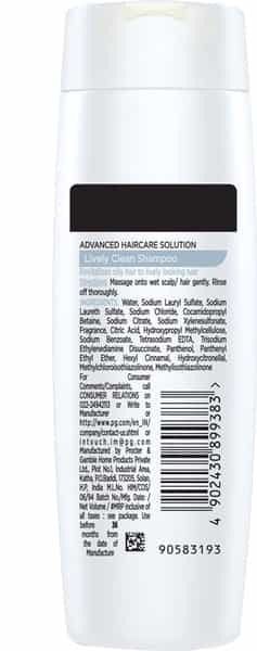 Pantene Advanced Hair Care Solution Lively Clean Shampoo - 90Ml