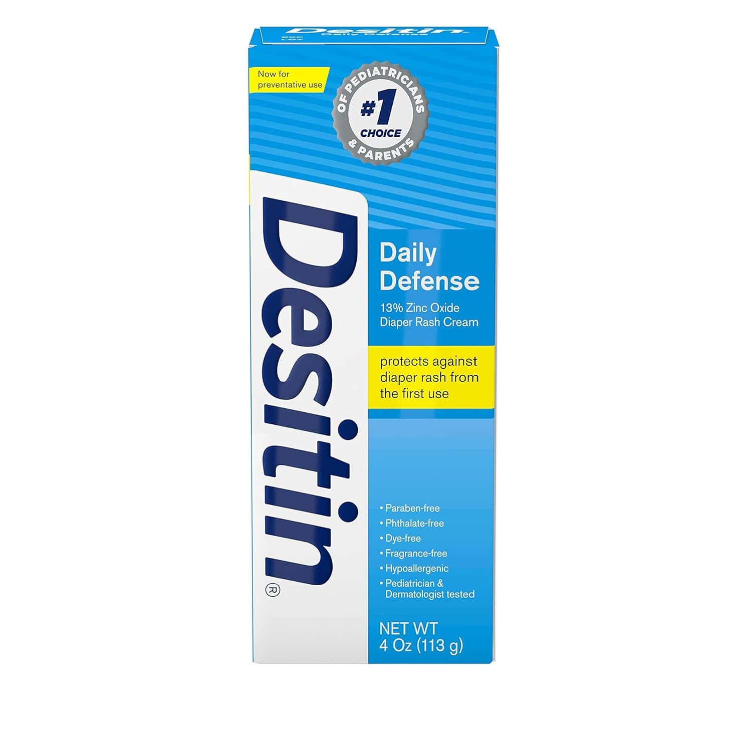 Desitin Rapid Relief Zinc Oxide Diaper Rash Cream | 4 Oz 113 Gm
