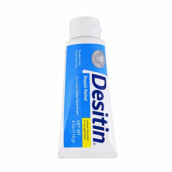 Desitin Rapid Relief Zinc Oxide Diaper Rash Cream | 4 Oz 113 Gm