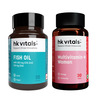Hk Vitals Multivitamin Women + Fish Oil (30 Each) | 1000mg Omega 3 | Combo Pack