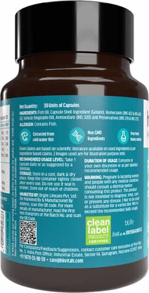 Hk Vitals Multivitamin Women + Fish Oil (30 Each) | 1000Mg Omega 3 | Combo Pack