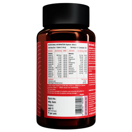 Hk Vitals Multivitamin Plus Women | 30 Tablets With Fish Oil Capsules | 30n (Combo Pack)
