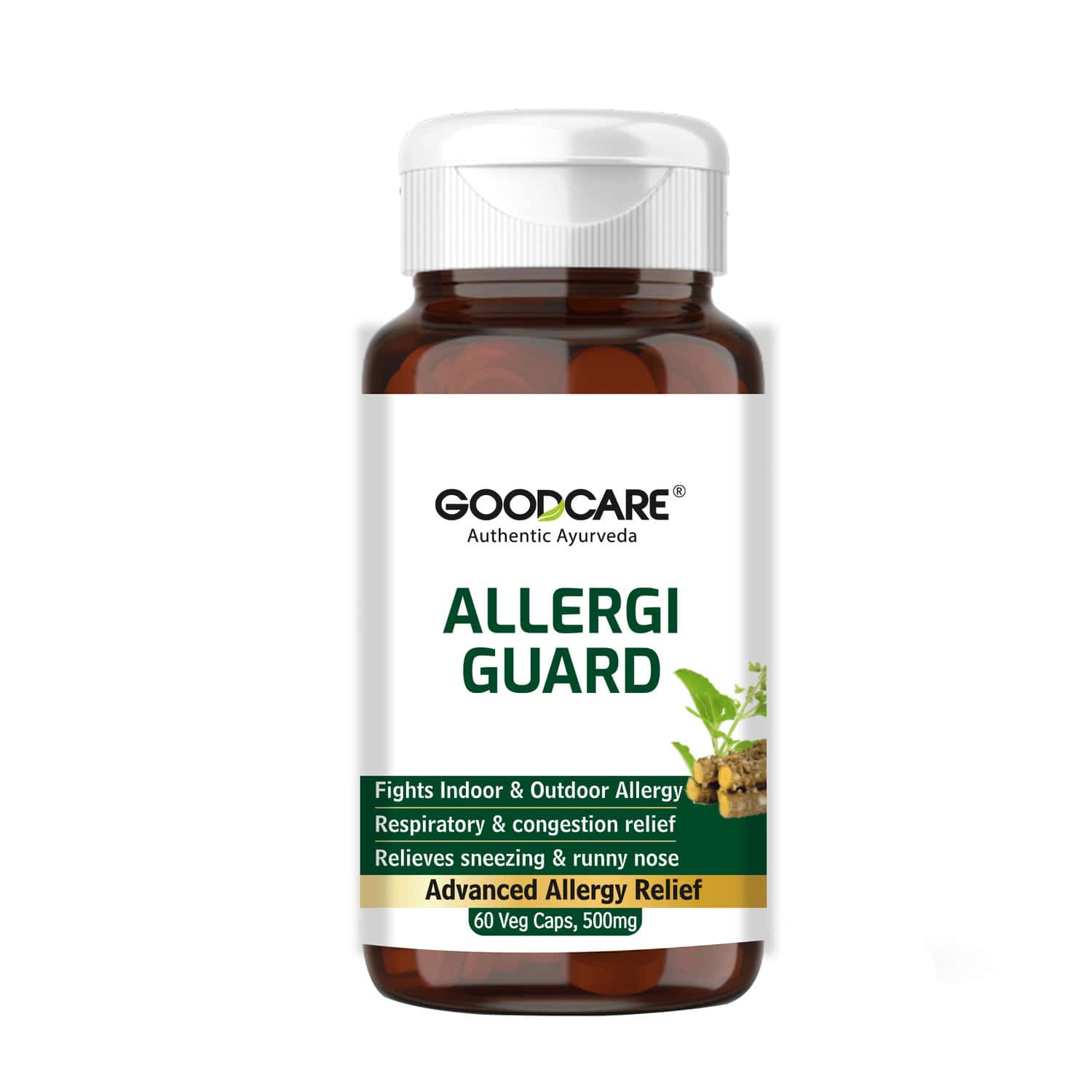 Goodcare Allergy Guard | Adults | Herbal Formula | 60 Capsules | Pack Of 1