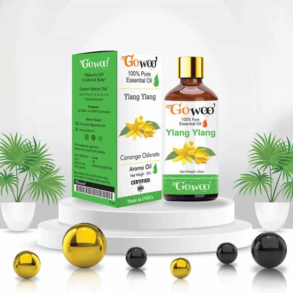 Go Woo 100% Pure Ylang Ylang Oil Therapeutic Grade For Perfumes Romance 30 Ml