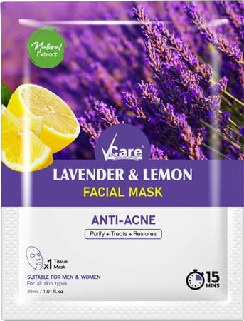 Vcare Lavendar & Lemon Face Mask - 1 Unit