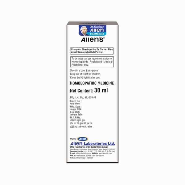 Allen Laboratories Crampain Drops (30 Ml X 2 Packs)