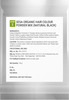 Sesa Natural Hair Colour Kit - 3 Step Kit - Natural Black 40Ml + 200Gm