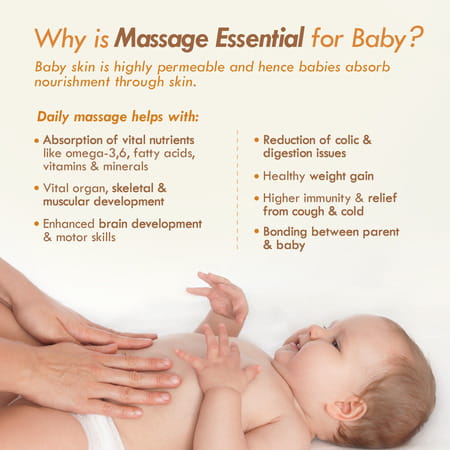 Nat Habit Pure Almond Baby Massage Oil For Hair & Skin Care | 100ml