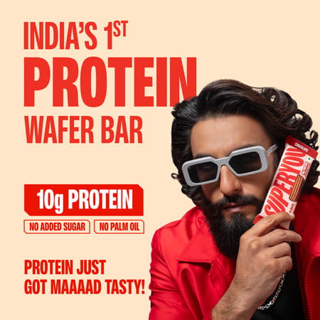 Superyou Assorted Protein Wafer Bars (Pack Of 10)|10G Protein | 3G Fiber | No Added Sugar