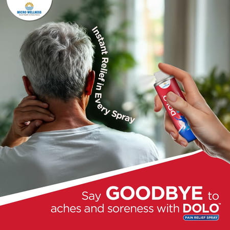 Dolo Pain Relief Spray Muscle And Joint Pain Reliever 35ml Pack Of 4