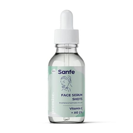 Sanfe Promise Face Serum Shots Vitamin C + Ag 1% 30ml