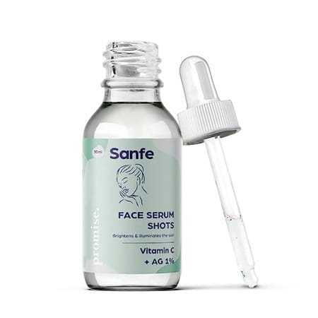 Sanfe Promise Face Serum Shots Vitamin C + Ag 1% 30ml