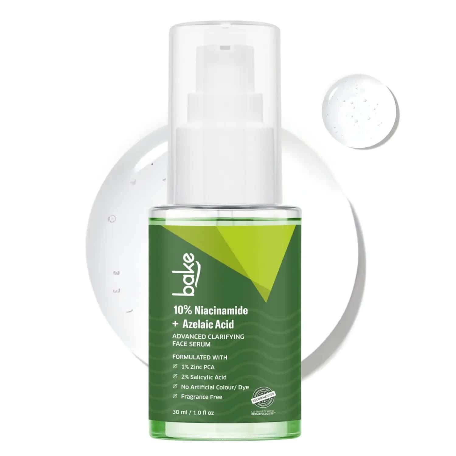 Bake 10% Niacinamide Face Serum With Azelaic For Acne Marks | Dark Spots & Oil Control (30ml)