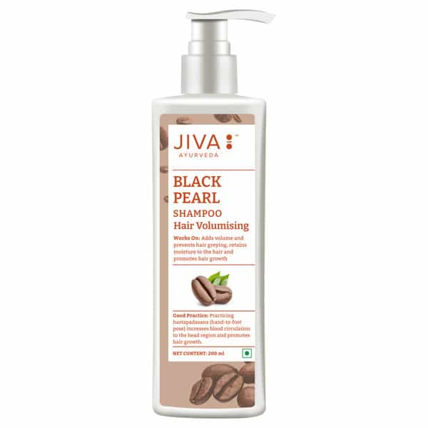 Jiva Ayurveda Black Pearl Shampoo | Controls Hair Loss & Dandruff - 200Ml (Pack Of 1)