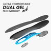 Frido Dual Gel Insoles| Unisex Shoe Inserts For Work And Casual Shoes|Size 9-13 Uk|Pack Of 1 Pair