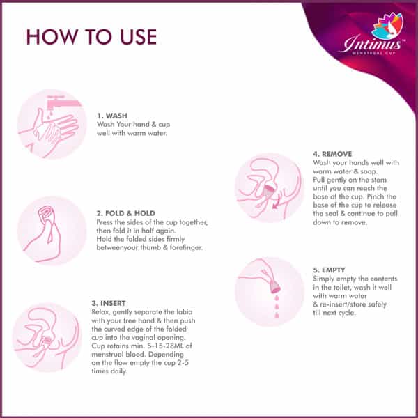 Intimus Menstrual Cup For Medium Flow Pre Child Birth Size 1 For Women Upto 25 Years (Small)