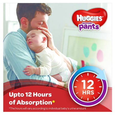 Huggies Wonder Pants Medium Size Diapers (7 - 12 Kg) 50 Count