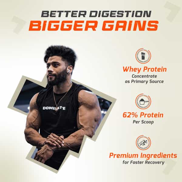 Fuel One Whey Protein | 24 G Protein (Chocolate | 1 Kg / 2.2 Lb)