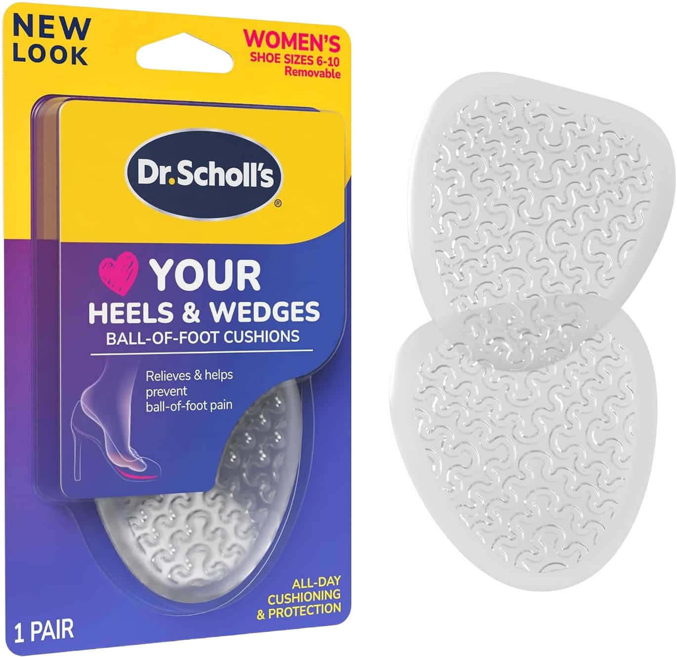 Dr. Scholl Ball Of Foot Cushions For High Heels One Size - 1 Pair