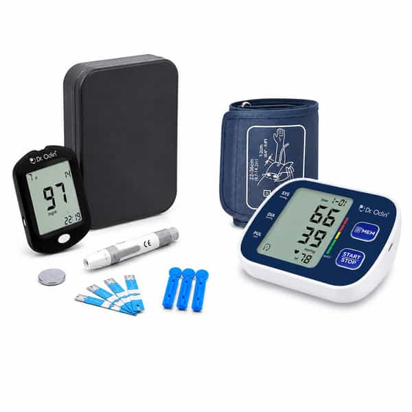 Dr. Odin Combo Of Obp106 Blood Pressure Monitor And Ac 307 Glucometer Kit Pack-10