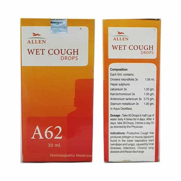Allen Laboratories A62 Wet Cough Drops 30 Ml