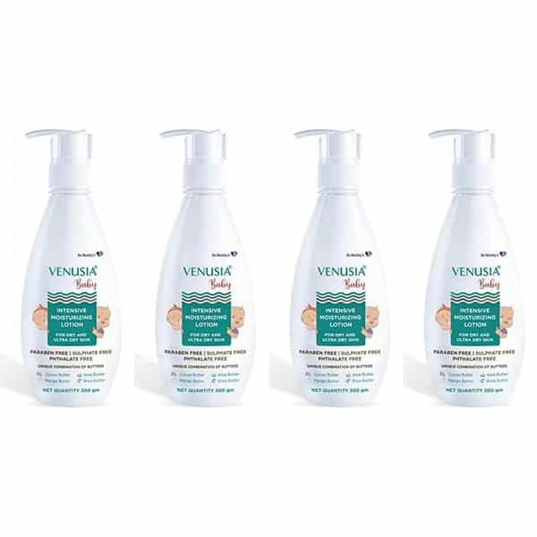 Venusia Baby Intensive Moisturizing | For Dry And Ultra Dry Skin | Lotion | 300 Gm | Pack Of 4