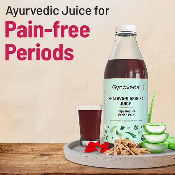 Gynoveda Shatavari Ashoka Juice For Period Pain Relief. Hassle-Free Periods Every Month. 2 Litre