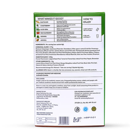 Oziva Herbalance For Pcos (With Myo- Inositol) | Natural Drink For Pcos Management (45 Sachets)