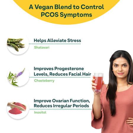 Oziva Herbalance For Pcos (With Myo- Inositol) | Natural Drink For Pcos Management (45 Sachets)