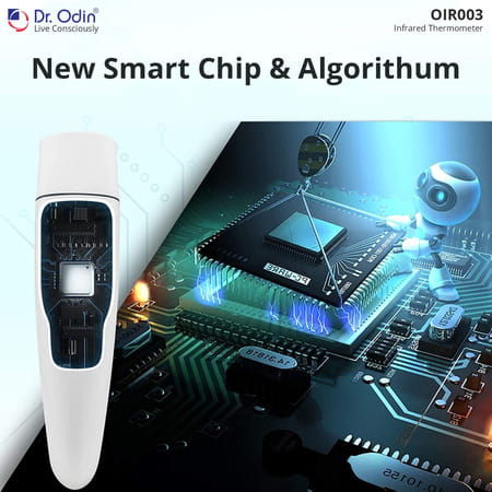 Dr. Odin Oir003 Non Contact Digital Infrared Thermometer For Forehead & Ear