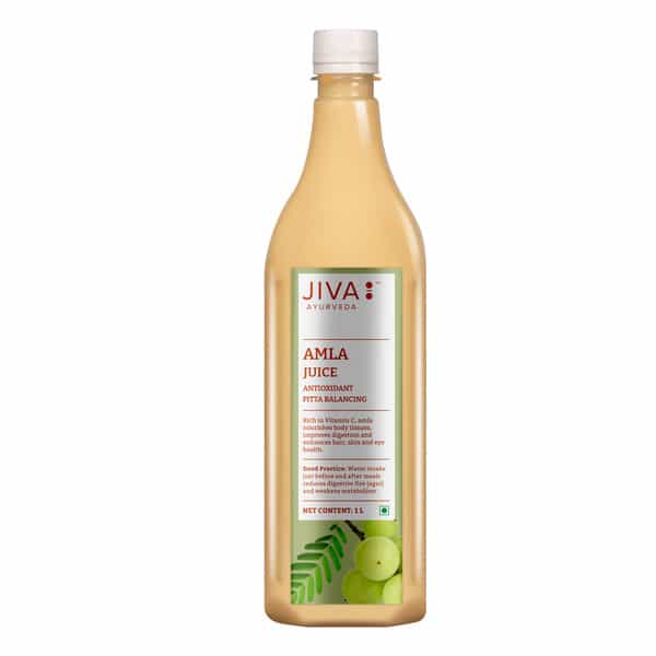 Jiva Amla Juice 1L & Amla Chatpata Candy 400G Natural And Tasty Source Of Vitamin C (Pack Of 2)