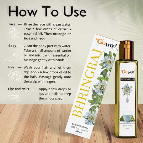 Pack Of 2 Tea Tree Essential Oil & Bhringraj Carrier Oil - 100% Natural Therapeutic Grade
