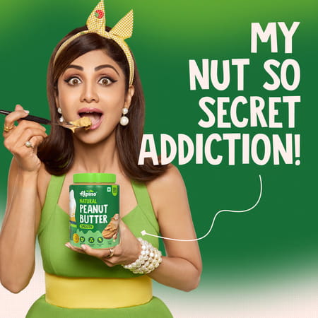 Alpino Natural Peanut Butter Smooth 1 Kg |30% High Protein Peanut Butter| Unsweetened Vegan