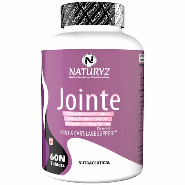 Naturyz Jointe With 1500Mg Glucosamine, 400Mg Chondroitin & 400Mg Msm For Joint Support (60 Tablets)