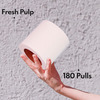 Imvelo 2Ply Embossed Toilet Paper Roll|Pack Of 8 - 2 Rolls Each Pack|180 Pulls Each Roll|2880 Pulls