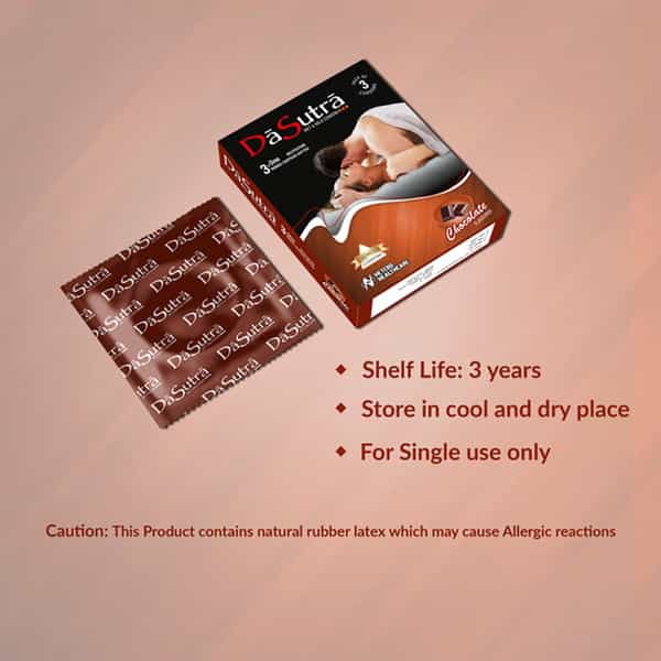 Dasutra Wet And Wild Condoms - Chocolate - 30 Peices (Pack Of 10)