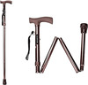 Guardian Walking Stick For Patients | Unisex | Foldable | Aluminum | Bronze