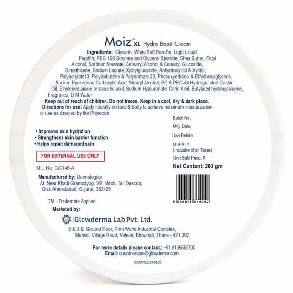 Moiz Xl Hydro Boost Cream 200Gm