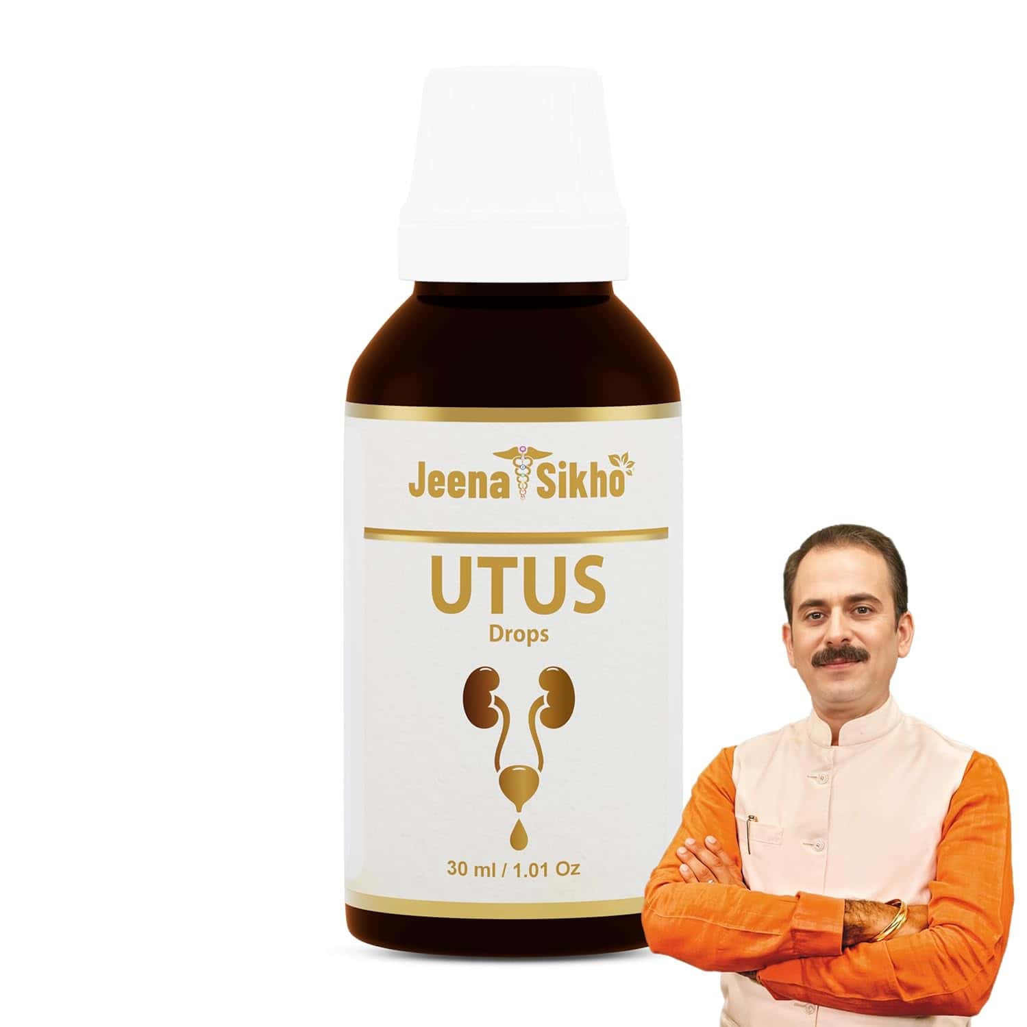 Jeena Sikho Utus Drops | 30 Ml | Uti Drops For Kindey Wellness | Fast & Relief From Uti | 30ml